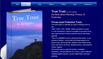  True Trust Book by Author Jay Lashlee website